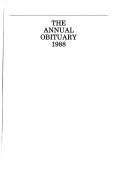 Cover of: The Annual Obituary, 1988 (Annual Obituary)