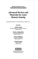 Cover of: Advanced Devices and Materials for Laser Remote Sensing (Materials Research Society Symposium Proceedings)