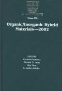 Cover of: Organic/Inorganic Hybrid Materials--2002 | 