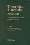 Cover of: Theoretical Materials Science: Tracing the Electronic Origins of Materials Behavior