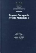 Cover of: Organic/inorganic hybrid materials II by editors, Lisa C. Klein ... [et al.].
