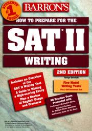 Cover of: How to prepare for the SAT II: writing