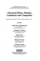 Cover of: Advanced Fibers, Plastics, Laminates and Composites: Volume 702