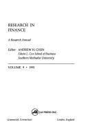 Cover of: Research in Finance | Andrew H. Chen