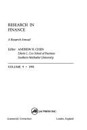 Research in Finance by Andrew H. Chen