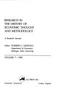 Cover of: Research in the History of Economic Thought and Methodology by Warren J. Samuels