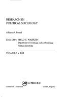 Cover of: Research in Political Sociology: A Research Annual, 1991 (Research in Political Sociology)