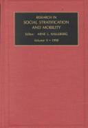 Cover of: Research in Social Stratification and Mobility: Research Annual, 1989