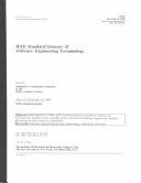 Cover of: IEEE standard glossary of software engineering terminology by Institute of Electrical and Electronics Engineers