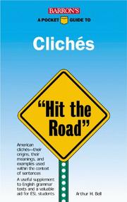 Cover of: Barron's Pocket Guide to Clichés: "Hit the Road" (Barron's Pocket Guides)