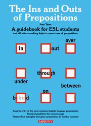 Cover of: The ins and outs of prepositions by Yates, Jean.