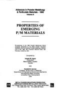Cover of: Powder metallurgy world congress: Proceedings of the 1992 Powder Metallurgy World Congress