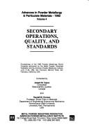Secondary operations, quality, and standards by n/a