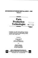 Cover of: Advances in Powder Metallurgy - Vol 3 - 1991: Proceedings of the 1991 Powder Metallurgy Conference and Exhibition Sponsored by Mpif