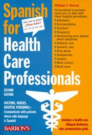 Cover of: Spanish for health care professionals