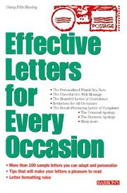 Cover of: Effective letters for every occasion