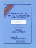 Cover of: Limited Master, Mate and Operator License | Richard A. Block