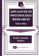 Cover of: Advances in Psychology Research, I
