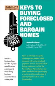 Cover of: Keys to Buying Foreclosed and Bargain Homes