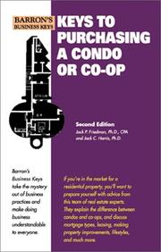 Cover of: Keys to Purchasing a Condo or CO-OP