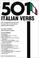 Cover of: 501 Italian verbs