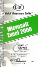 Cover of: Excel 2000 Quick Reference Guide (Quick Reference Guides) by Karl Schwartz, Cathy Vesecky