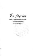 Cover of: En Filigrana. Ensayos Sobre Poesía Colonial Y Contemporánea En Hispanoamérica (Colección Dédalo/Ensayo)