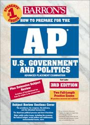 Cover of: How to prepare for the advanced placement examination. by Curt Lader, Curt Lader