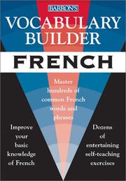 Cover of: Vocabulary Builder: French | Muriel von Dengern
