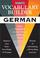 Cover of: Vocabulary builder German