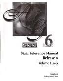 Cover of: Stata Statistics/Graphs/Data Management Release 6 (Volume 1 Reference A-G) by Stata Press