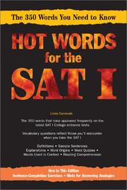 Cover of: Hot Words for the SAT I