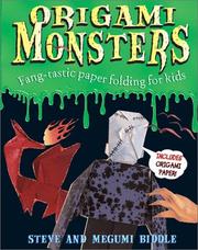 Cover of: Origami Monsters by Steve Biddle, Megumi Biddle