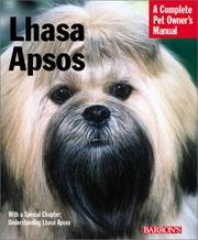 Cover of: Lhasa Apsos by Stephen Wehrmann, Sharon Vanderlip