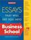 Cover of: Essays that will get you into business school