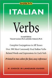 Cover of: Italian verbs by Vincent Luciani