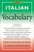 Cover of: Italian Vocabulary