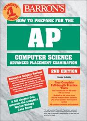 Cover of: Barron's how to prepare for the AP computer science advanced placement examination