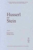 Cover of: Husserl and Stein (Cultural Heritage and Contemporary Change. Series I, Culture and Values, Vol. 31)