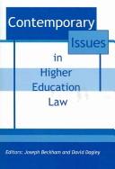 Cover of: Contemporary Issues in Higher Education Law