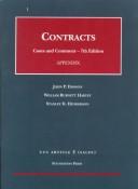 Cover of: Appendix To Contracts ¿ UCC Article 2, 1998 by John P. Dawson