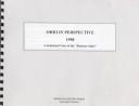 Cover of: Ohio in Perspective 1998: A Statistical View of the "Buckeye State" (Ohio in Perspective)