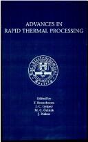 Cover of: Advances in rapid thermal processing | 
