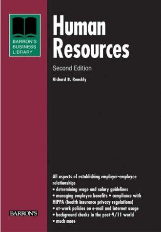 Human Resources by Richard B. Renckly