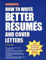 Cover of: How to Write Better Resumes and Cover Letters (How to Write Better Resumes)