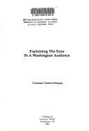Cover of: Explaining the euro to a Washington audience (Occasional paper / Group of Thirty)
