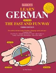 Cover of: Learn German the Fast and Fun Way (Fast and Fun Way Series) by P. Graves, H. Strutz