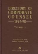 Cover of: 1998-99 Directory of Corporate Counsel