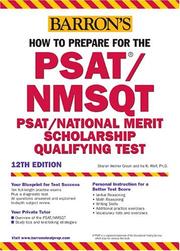 Barron's how to prepare for the PSAT/NMSQT by Green, Sharon, Sharon Weiner Green, Ph.D., Ira Wolf