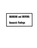 Cover of: Drinking and Driving | 